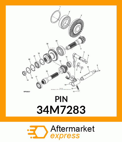 PIN, SPRING, COILED 34M7283