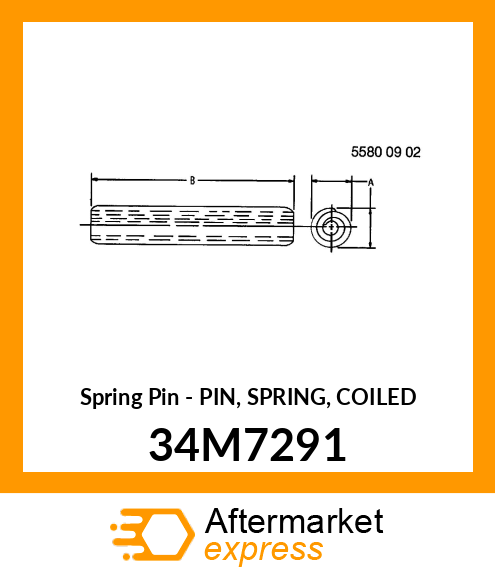 PIN, SPRING, COILED 34M7291