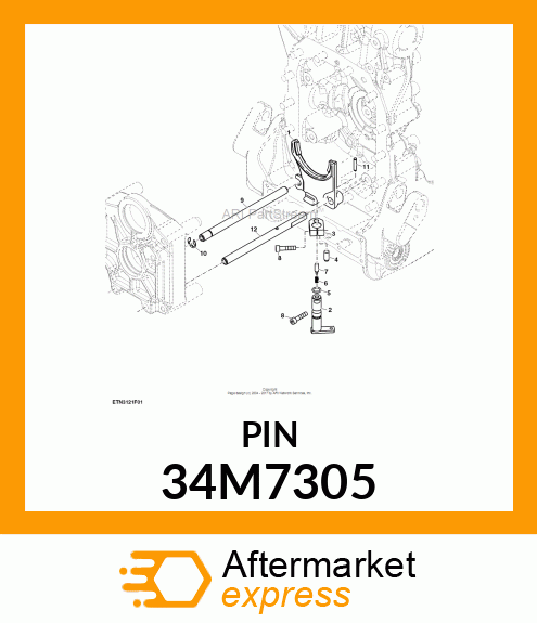 PIN, SPRING, COILED 34M7305