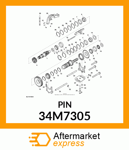 PIN, SPRING, COILED 34M7305