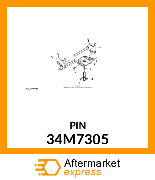 PIN, SPRING, COILED 34M7305