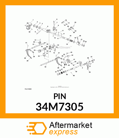 PIN, SPRING, COILED 34M7305