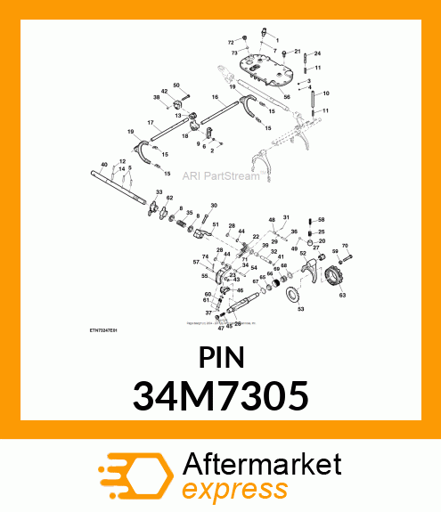 PIN, SPRING, COILED 34M7305