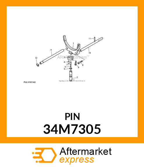 PIN, SPRING, COILED 34M7305