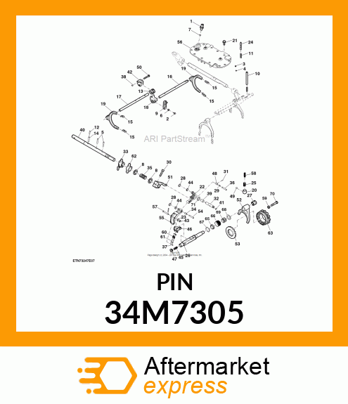 PIN, SPRING, COILED 34M7305