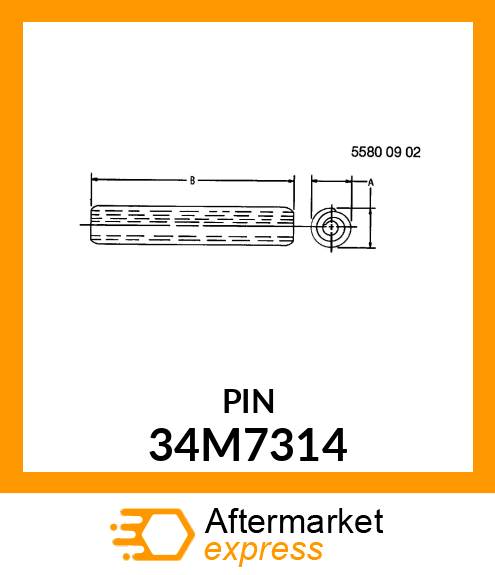 PIN, SPRING, COILED 34M7314