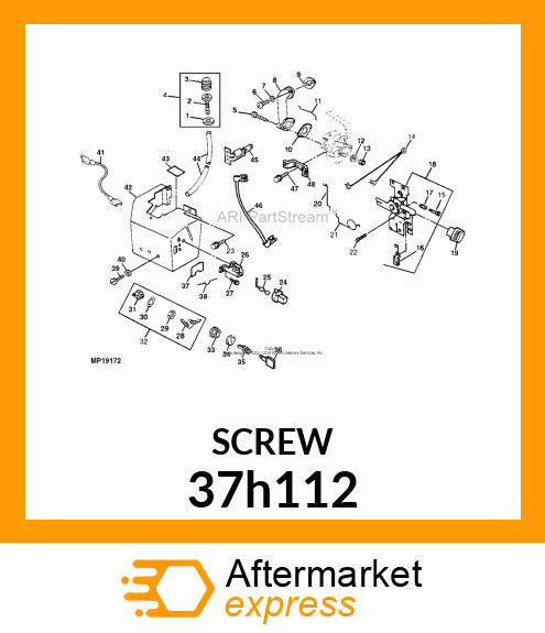 SCREW, SLFTPG, SLOTTED PAN HEAD 37h112