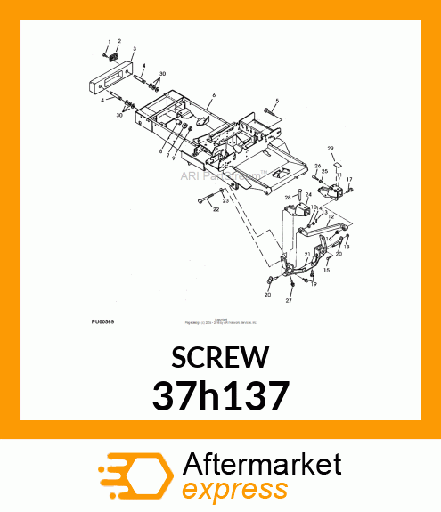 SCREW, SLFTPG, HEX WASHER HEAD 37h137