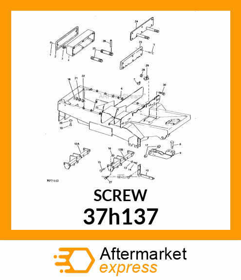 SCREW, SLFTPG, HEX WASHER HEAD 37h137