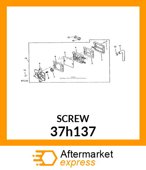 SCREW, SLFTPG, HEX WASHER HEAD 37h137