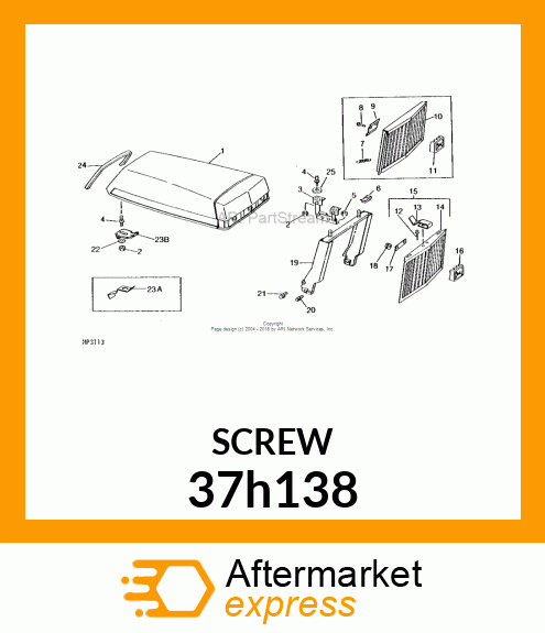 SCREW, SLFTPG, SLOTTED HEX HEAD 37h138