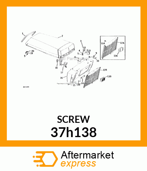 SCREW, SLFTPG, SLOTTED HEX HEAD 37h138