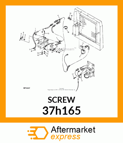 SCREW, SLFTPG, SPD THD, HEX WSHR HD 37h165