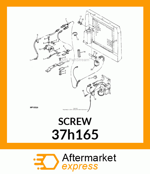 SCREW, SLFTPG, SPD THD, HEX WSHR HD 37h165