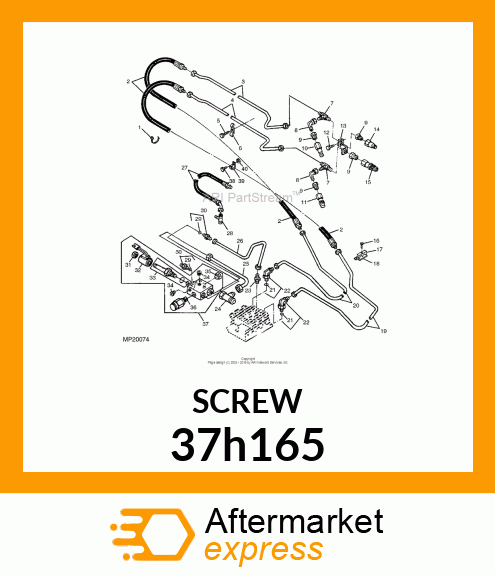 SCREW, SLFTPG, SPD THD, HEX WSHR HD 37h165