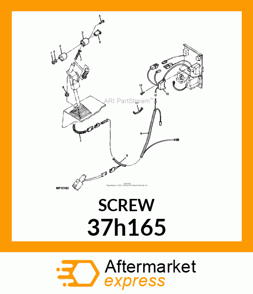 SCREW, SLFTPG, SPD THD, HEX WSHR HD 37h165