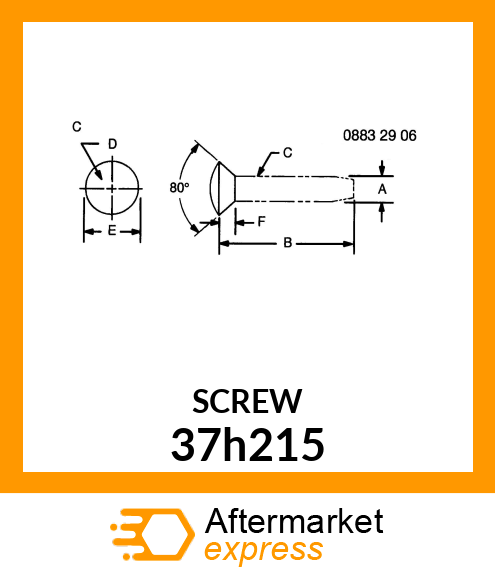 SCREW, SLFTPG, SPD THD, CR OVAL HD 37h215