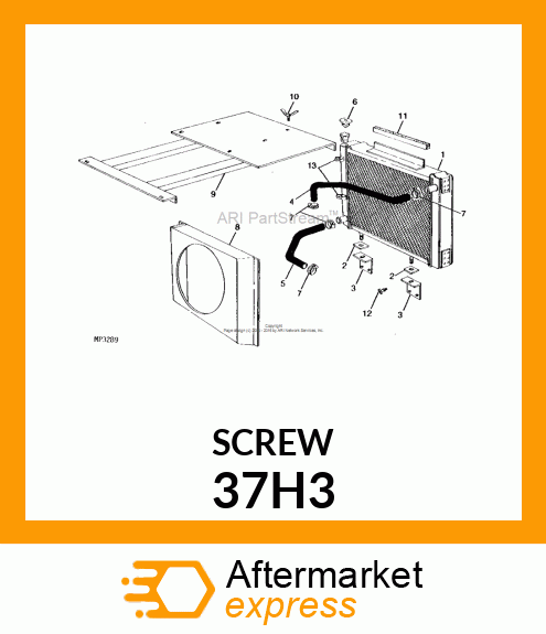 SCREW, SLFTPG, HEX HEAD 37H3