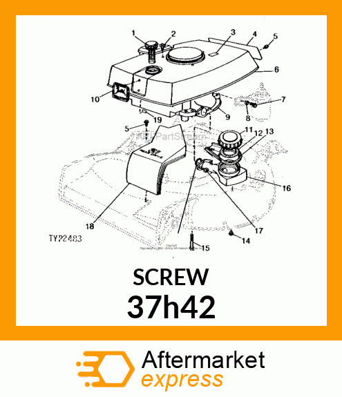 SCREW, SLFTPG, SPD THD, CR PAN HD 37h42