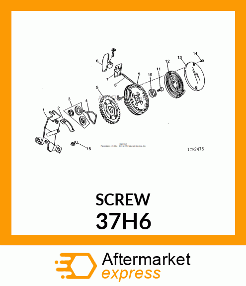 SCREW, SLFTPG, SPD THD, SLTD PAN HD 37H6