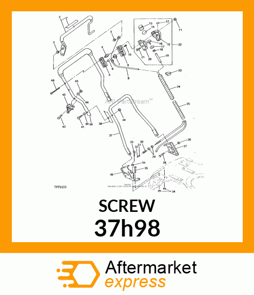 SCREW, SLFTPG, SPD THD, HEX HEAD 37h98