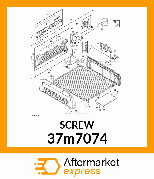 SCREW, SLFTPG, SPD THD, CR PAN HD 37m7074