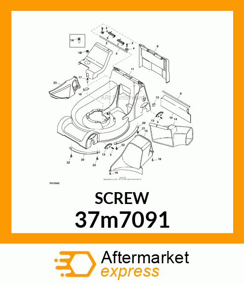 SCREW, SLFTPG, METRIC THD, HEX WSHR 37m7091