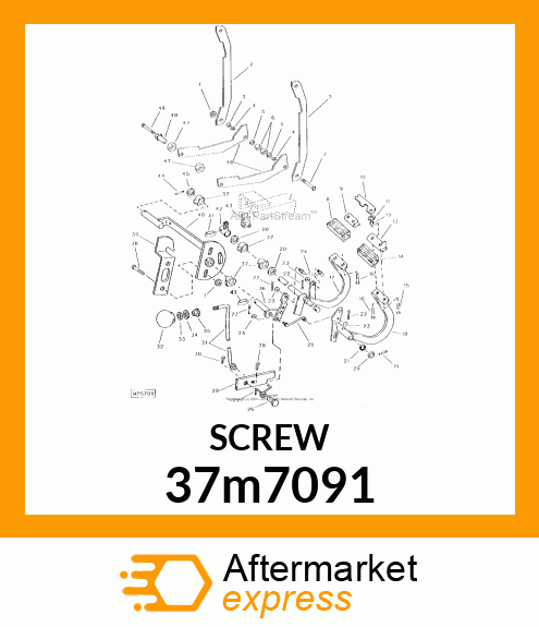 SCREW, SLFTPG, METRIC THD, HEX WSHR 37m7091