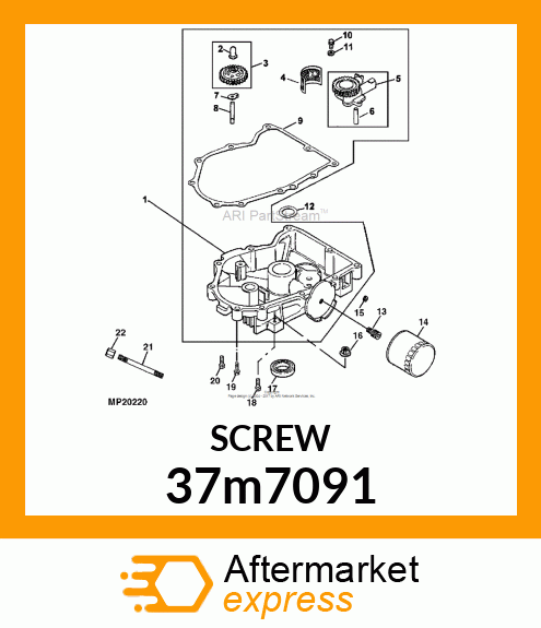 SCREW, SLFTPG, METRIC THD, HEX WSHR 37m7091