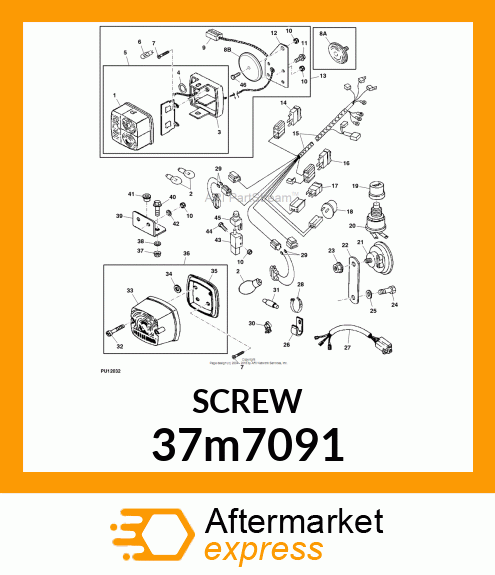 SCREW, SLFTPG, METRIC THD, HEX WSHR 37m7091