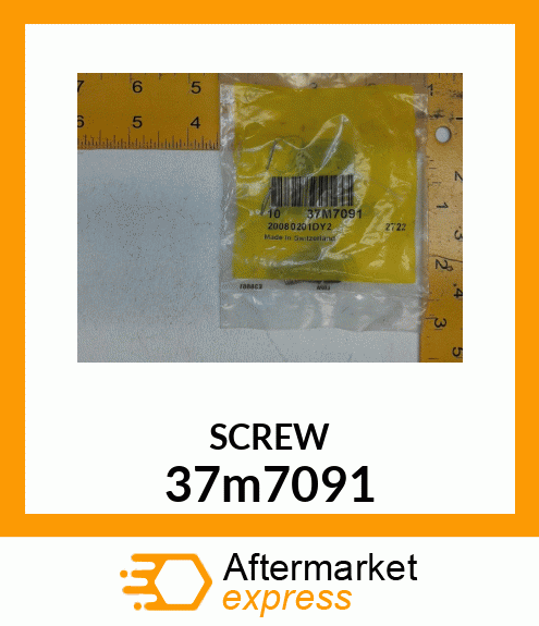 SCREW, SLFTPG, METRIC THD, HEX WSHR 37m7091