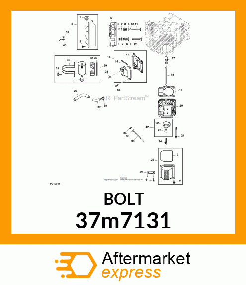 SCREW, SLFTPG, METRIC THD, HEX WSHR 37m7131