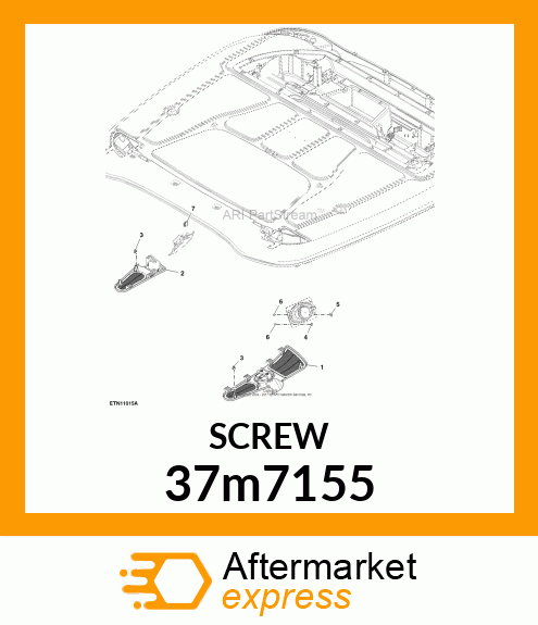 SCREW, SLFTPG, SPD THD, CR PAN HD 37m7155