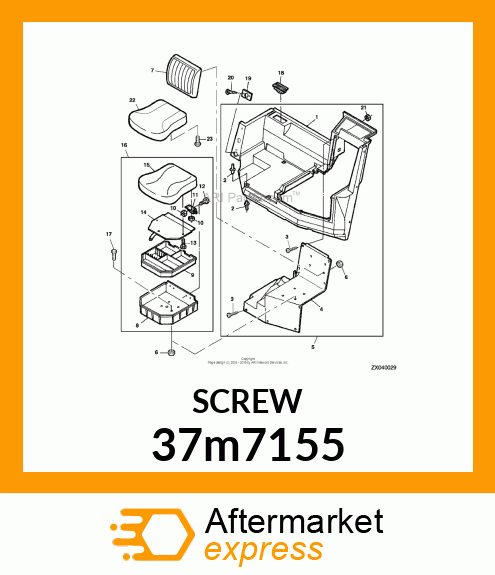 SCREW, SLFTPG, SPD THD, CR PAN HD 37m7155