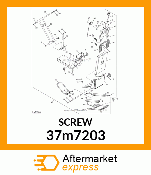 SCREW, SLFTPG, SPD THD, CR PAN HD 37m7203