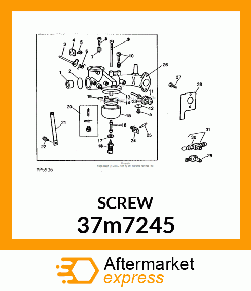 SCREW, SLFTPG, SPD THD, CR PAN HD 37m7245