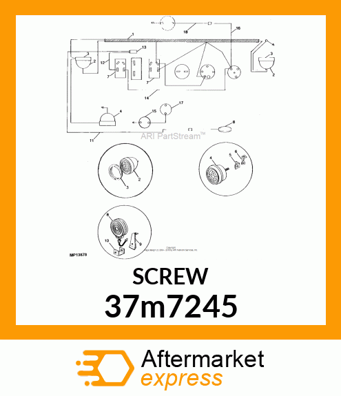 SCREW, SLFTPG, SPD THD, CR PAN HD 37m7245