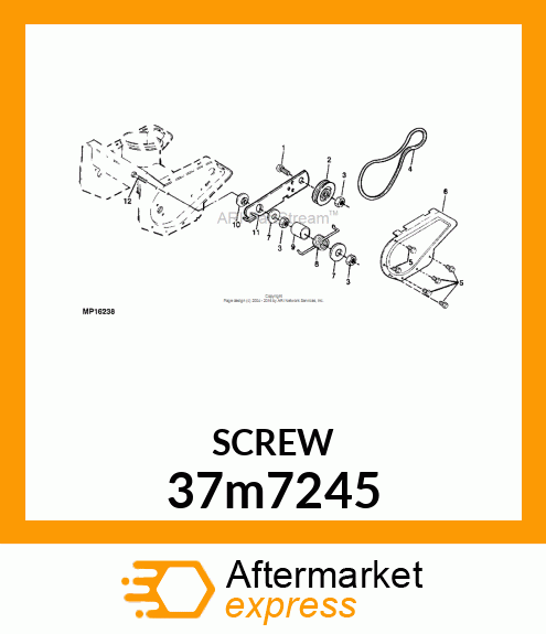 SCREW, SLFTPG, SPD THD, CR PAN HD 37m7245