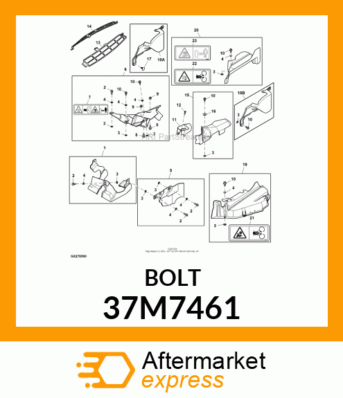 SCREW, SLFTPG, METRIC THD, HEX WSHR 37M7461