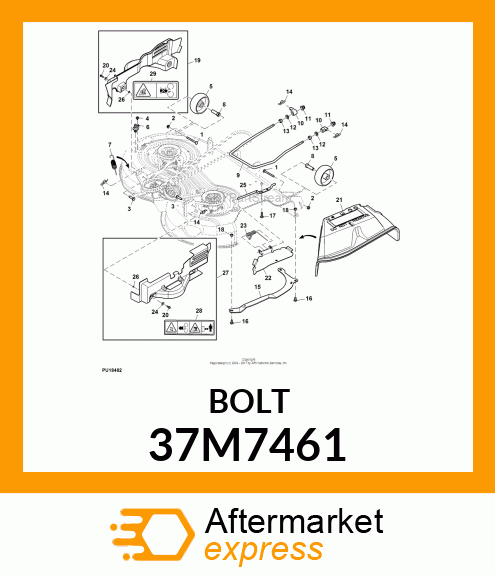 SCREW, SLFTPG, METRIC THD, HEX WSHR 37M7461