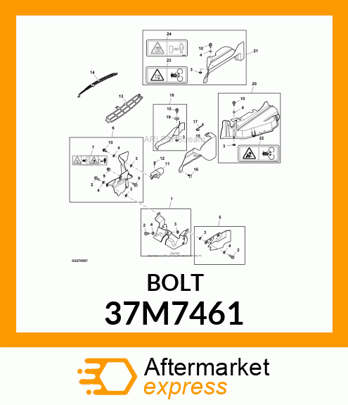 SCREW, SLFTPG, METRIC THD, HEX WSHR 37M7461