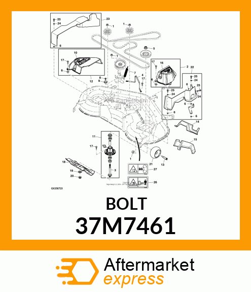 SCREW, SLFTPG, METRIC THD, HEX WSHR 37M7461