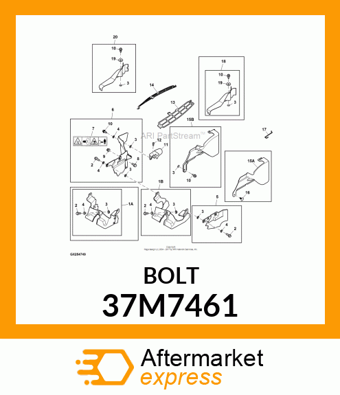 SCREW, SLFTPG, METRIC THD, HEX WSHR 37M7461