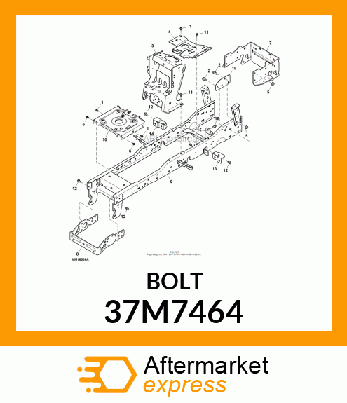 SCREW, SLFTPG, METRIC THD, HEX WSHR 37M7464