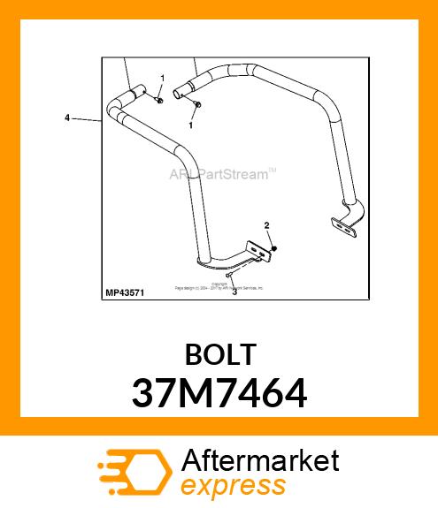 SCREW, SLFTPG, METRIC THD, HEX WSHR 37M7464