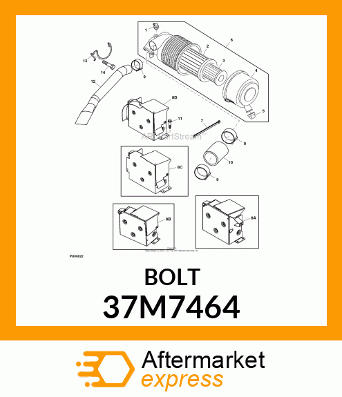 SCREW, SLFTPG, METRIC THD, HEX WSHR 37M7464