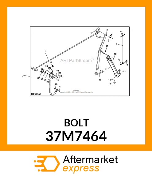 SCREW, SLFTPG, METRIC THD, HEX WSHR 37M7464