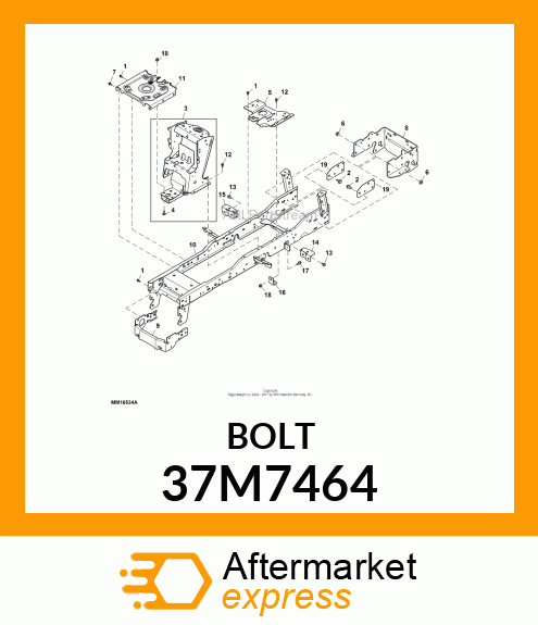 SCREW, SLFTPG, METRIC THD, HEX WSHR 37M7464