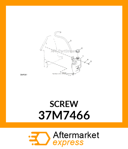 SCREW, SLFTPG, METRIC THD, HEX WSHR 37M7466