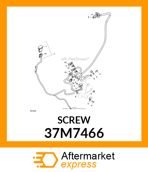 SCREW, SLFTPG, METRIC THD, HEX WSHR 37M7466